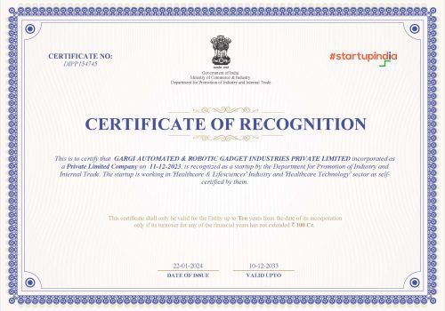 4. Gargi DIPP RECOGNITION Certificate